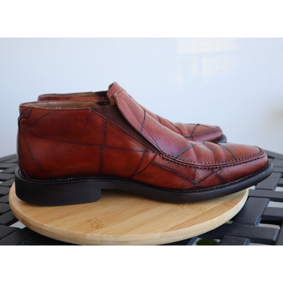 Michael Toschi Side Gore Loafers Men’s Brown Leather CIS Carbonlite Soles Sz 12 - Picture 7 of 12